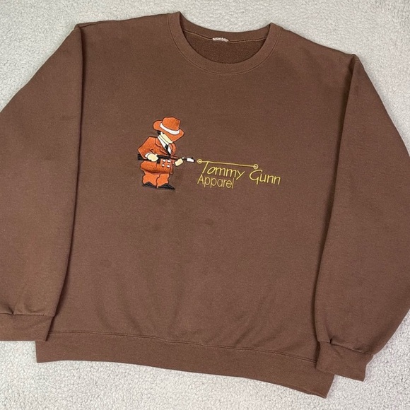 Vintage Mobster Brown Sweatshirt☕️ - Picture 2 of 4